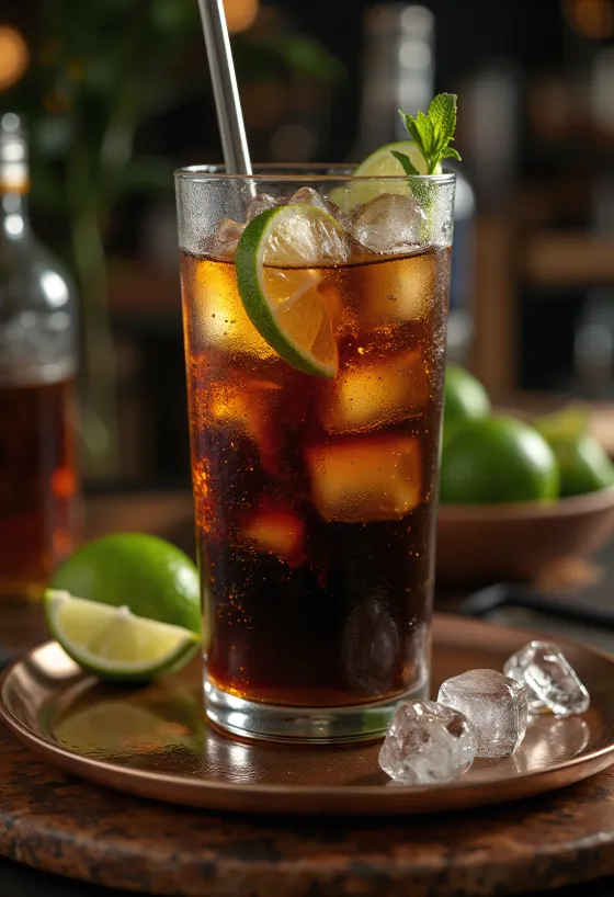 Κοκτέιλ Cuba Libre φρεσκοσερβιρισμένο