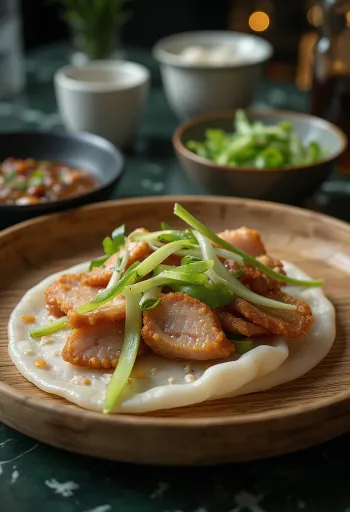 Σερβιρισμένες κρέπες πάπιας