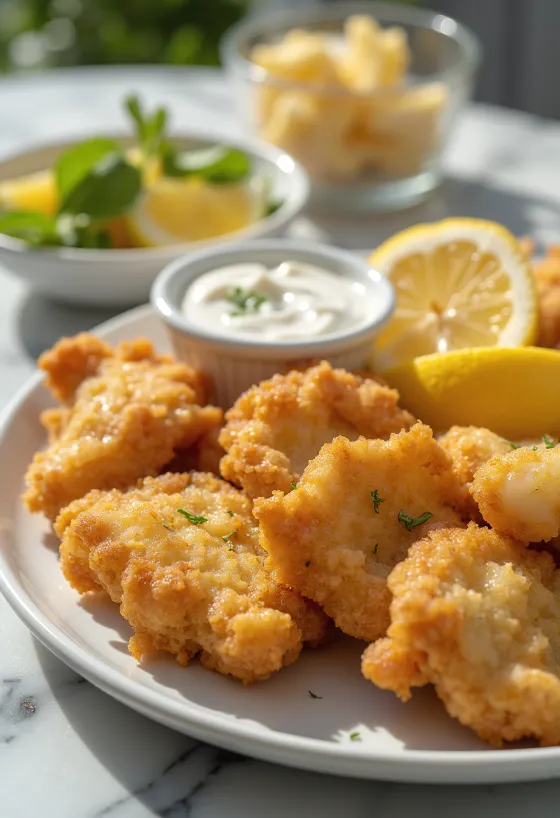 Μυαλά πανέ σε τραγανή κρούστα σερβιρισμένα με φρέσκα λαχανικά