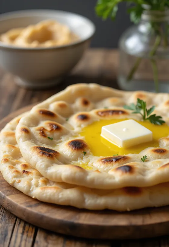 Νάαν με αλεύρι βρώμης, μαλακό και λαχταριστό ινδικό ψωμί