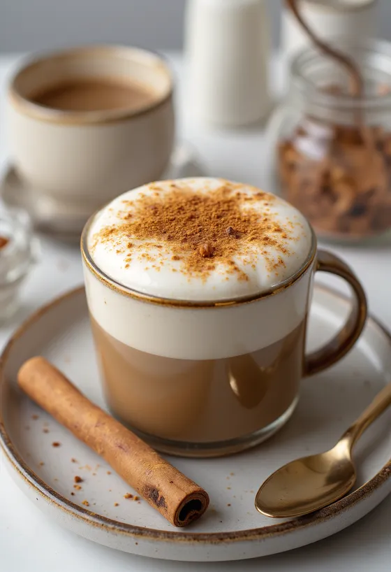 Πικάντικο chai latte σερβιρισμένο σε κούπα