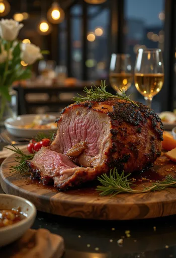 Ψητό αγριογούρουνο με γλάσο μελιού