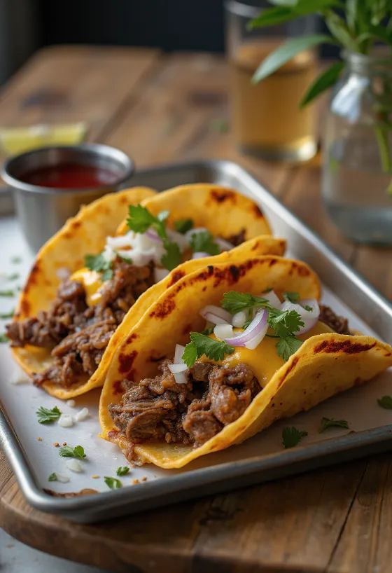 Τάκος Birria με Αρνί, μεξικάνικο πικάντικο αρνί σε τορτίγια