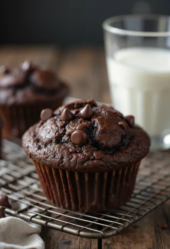 Cupcakes Σοκολάτας σερβιρισμένα