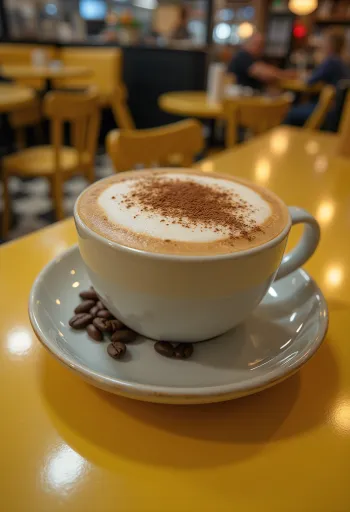 Latte με μέντα και μπαχαρικά σε φλιτζάνι