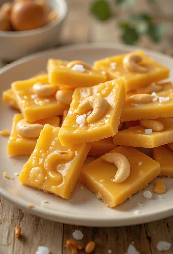 Chikki με κάσιους, τραγανό και γλυκό έδεσμα με κάσιους και καραμελωμένη ζάχαρη