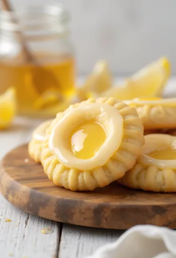 Λιντσέρ με λεμόνι και μέλι σερβιρισμένα