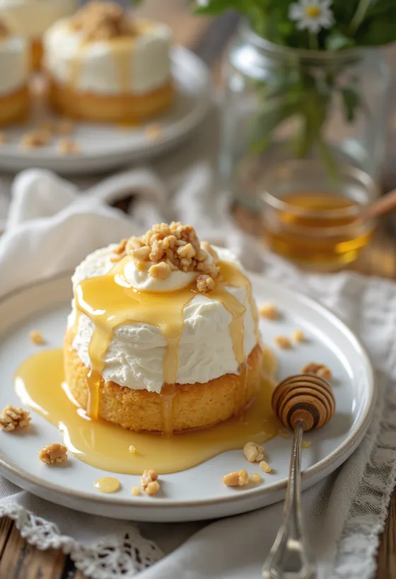 Τούρτα με ελληνικό γιαούρτι σε κομψή παρουσίαση