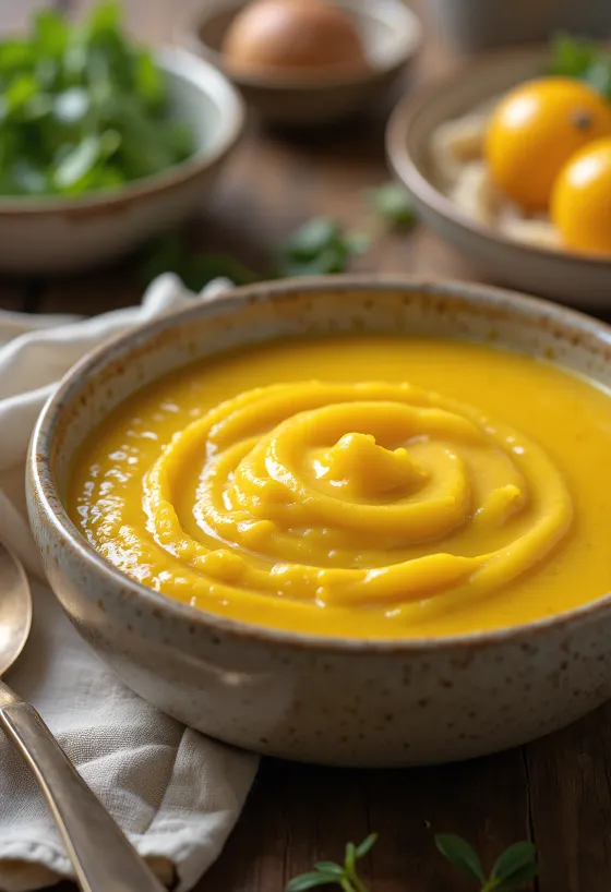 Φρουτένια σάλτσα κάρυ σερβιρισμένη