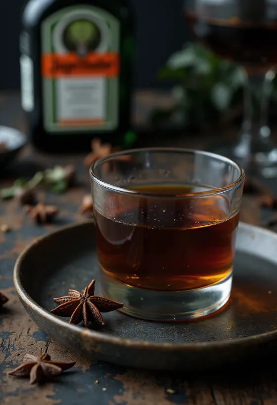 Σπιτικό Jägermeister σερβιρισμένο σε μπουκάλι