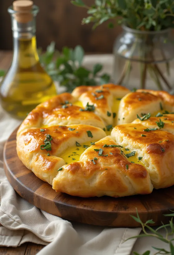 Khachapuri με ελαιόλαδο, φρέσκες, χρυσοκάστανες πίτες με τυρί και ελαιόλαδο