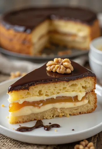 Τούρτα Zserbó σερβιρισμένη