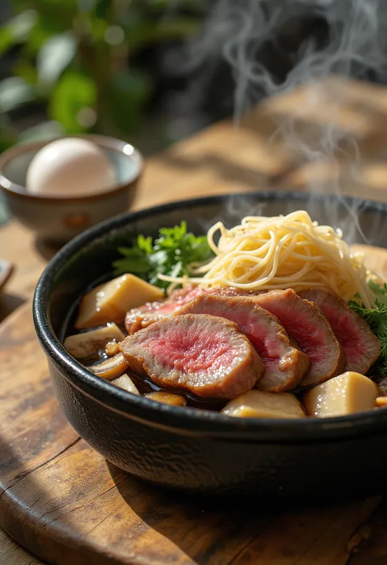 Beef Sukiyaki ένα ιαπωνικό πιάτο hot pot