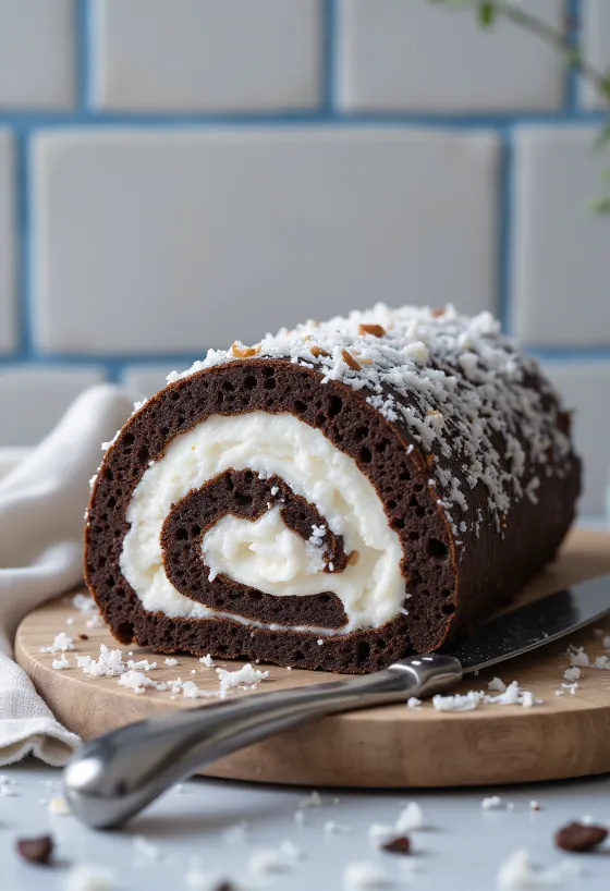 Ρολό καρύδας βάσει σπιτικής συνταγής