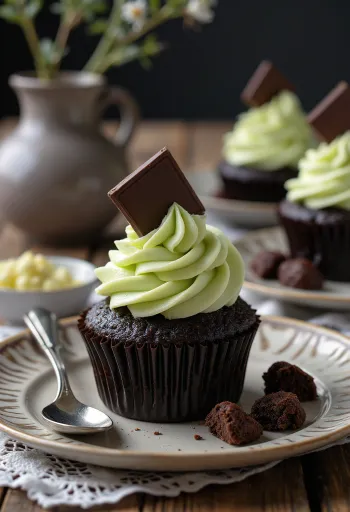 Καπκέικ After Eight σερβιρισμένα