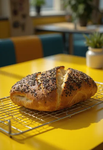 Dinkelbrot γερμανικό ψωμί ντίνκελ φρεσκοψημένο