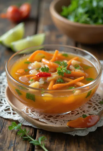 Σάλτσα Nuoc Cham σερβιρισμένη