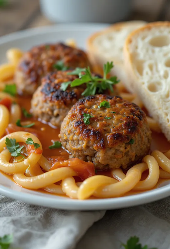 Κεφτεδάκια με τραγανή κρούστα, φτιαγμένα από ζουμερό κιμά