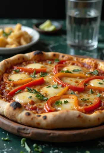 Pizza Chilena σερβιρισμένη