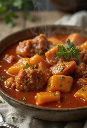 Pörkölt Sujebi, πλούσιο κρεατικό με σπιτικά ζυμαρικά