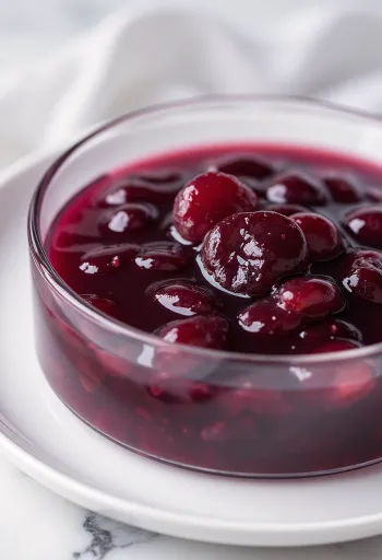 Σάλτσα δαμάσκηνου με κόκκινο κρασί σερβιρισμένη