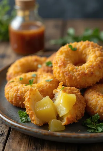 Korokke ανανά, χρυσοκαστανές, τραγανές μπουκιές