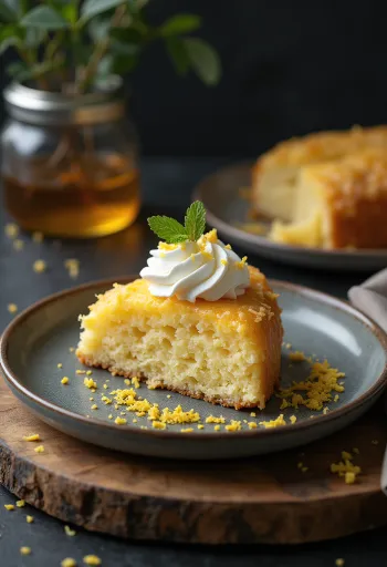 Τούρτα με αλεύρι καρύδας διακοσμημένη με φρέσκα φρούτα