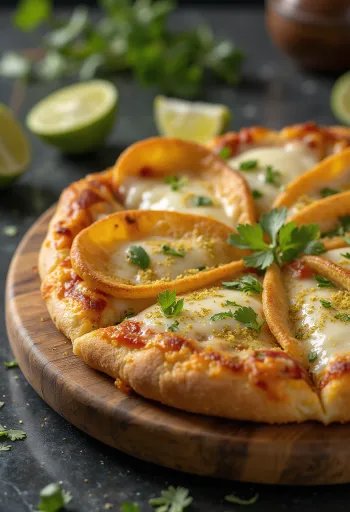 Pizza Costarricense σερβιρισμένη