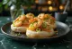 Bao bun με γαρίδες και wasabi σερβιρισμένο
