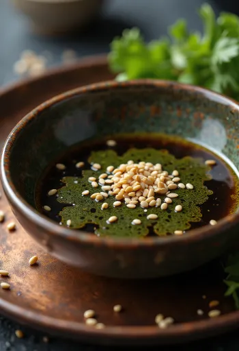 Σάλτσα σόγιας με ουασάμπι σερβιρισμένη δίπλα σε σούσι