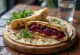 Πρεβιοτικό wrap με παντζάρι και πράσο, υγιεινό γεύμα με φρέσκο μαϊντανό
