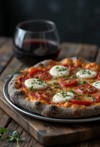 Pizza di Grano Arso από καμένο σιτάρι και ιταλικά τυριά