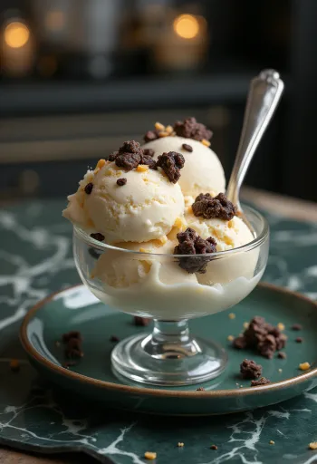 Σερβιρισμένο παγωτό Crunch Ice Cream