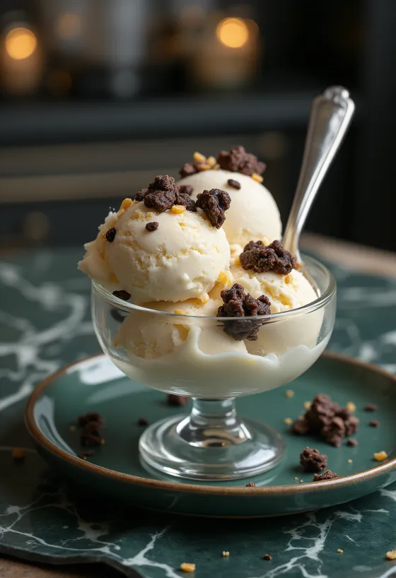 Σερβιρισμένο παγωτό Crunch Ice Cream