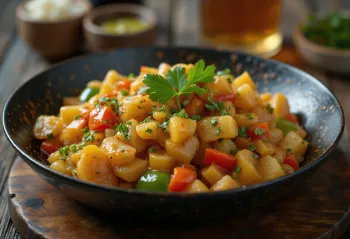 Λαχανικά stir-fry με πιπεριές και κόλιανδρο