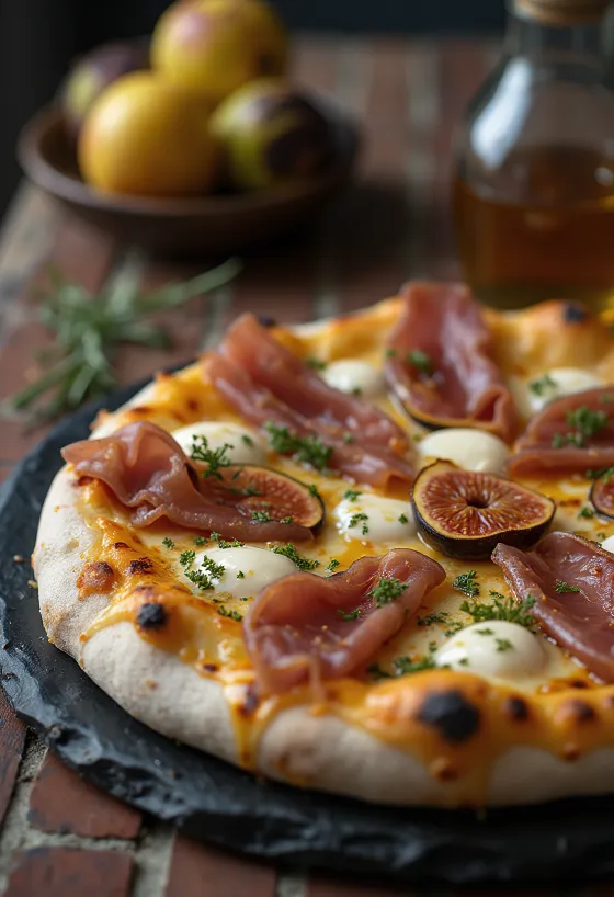 Pizza ai Fichi e Prosciutto με σύκα και προσούτο