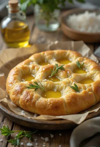 Focaccia Paleo σερβιρισμένη