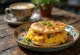 Arepa con Perico σερβιρισμένη