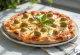 Pizza con olive verdi με πράσινες ελιές