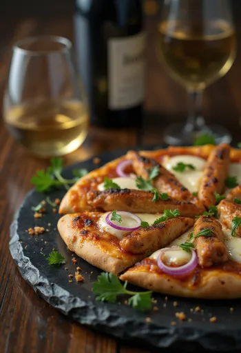 Pizza Ethiopian Style σερβιρισμένη